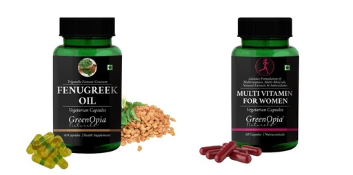 [BRSRYFQZBEFRAE3B] Fenugreek Oil Multivitamins For Women Wellness Daily Vitality |60 CAPSULES