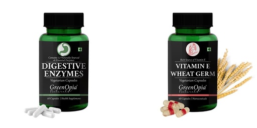[BRSRYFQZBN4A2C3P] Digestive Enzymes Vitamin E Wheat Germ Oil Wellness Daily Vitality |60 CAPSULES