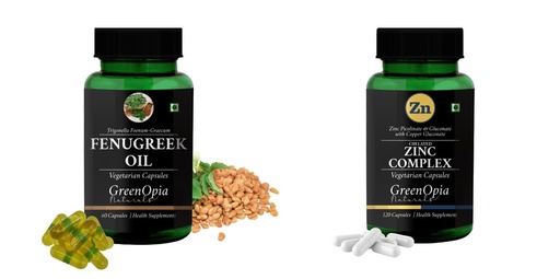 [BRSRYFQZAUDRMET5] Fenugreek Oil Zinc Complex Wellness Daily Vitality |60 CAPSULES