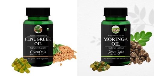[BRSRYFQZA4MWKCT3] Fenugreek Oil Moringa Seed Wellness Daily Vitality |60 CAPSULES