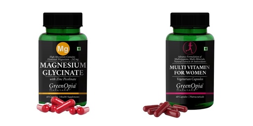 [BRSRYFQZAANGCHY6] Magnesium Glycinate Zinc Multivitamins For Women Wellness Daily Vitality |60 CAPSULES