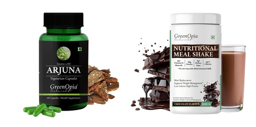 [BRSRYFQZAF7GOCT6] Arjuna Nutritional Meal Shake Chocolate Wellness Daily Vitality |60 CAPSULES