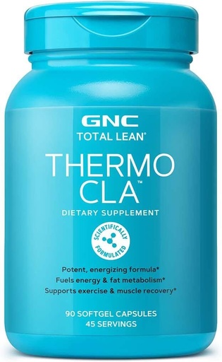 [BRSWG2Q6A4IRGGTO] GNC Total Lean Thermo CLA | Fuels Energy and Fat Metabolism, Supports Exercise and Muscle Recovery | 90 Softgel Capsules