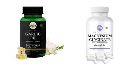 [BRSRYFQZAENAGGY7] Garlic Oil Magnesium Glycinate Forte Tablets Wellness Daily Vitality |60 CAPSULES