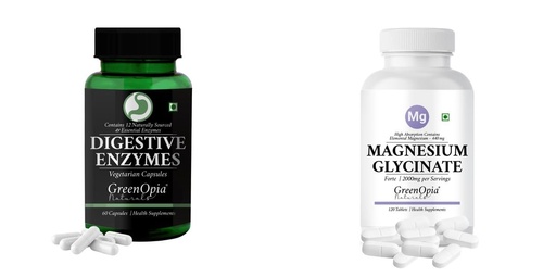 [BRSRYFQZOR6GYELD] Digestive Enzymes Magnesium Glycinate Forte Tablets Wellness Daily Vitality |60 CAPSULES