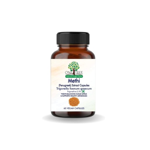 [BRSROCY2CAIBMHL4] One Tree by Herbal Homes Methi/Fenugreek 500mg Extract - 60 Vegan Capsule