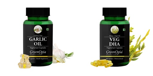 [BRSRYFQZAEFW23DK] Garlic Oil Veg Dha Wellness Daily Vitality |60 CAPSULES
