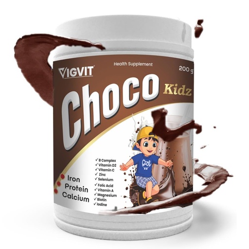 [BRSREEADDMCR6ETB] Choco Kidz Health Supplement, Chocolate Flavoured Powder with Iron, Protein, Calcium & Vitamins, 200g