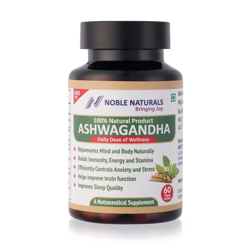 [BRSRGBAHBEOQK3LH] (Withania Somnifera) Ashwagandha | Rejuvenates Mind & Body | Energy & Vitality | Help Release Stress | General Wellness | Antioxidant | 60 Veg Capsules