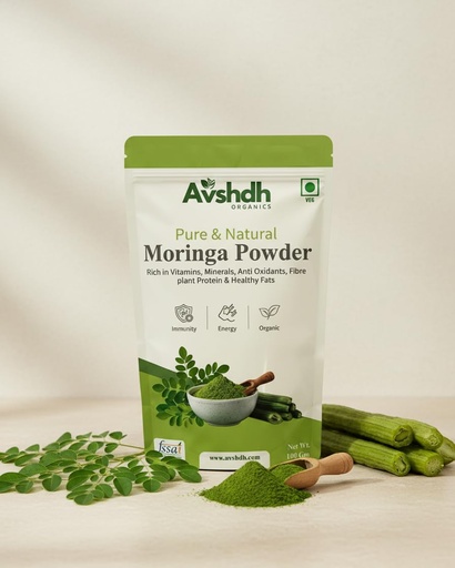 [BRSRGAIOBF4BM3T4] Moringa Powder | Drumstick powder Pure Natural Superfood Powder – Nutrient Rich Plant Based Superfood Blend for Daily Energy, Immunity Support & Healthy Lifestyle 100g