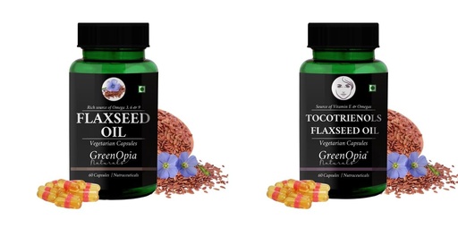 [BRSRYFQZAQNAK2D2] Flax Seed Oil Tocotrienols Flaxseed Wellness Daily Vitality |60 CAPSULES
