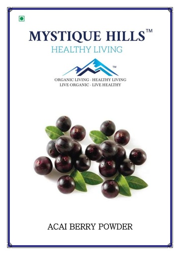 [BRSRMZQPCQMQ2HIU] Mystique Acai Berry Powder (50 g)