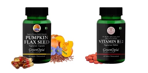 [BRSRYFQZBMBRMCDH] Pumpkin Oil Vitamin B12 Tablets Wellness Daily Vitality |60 CAPSULES