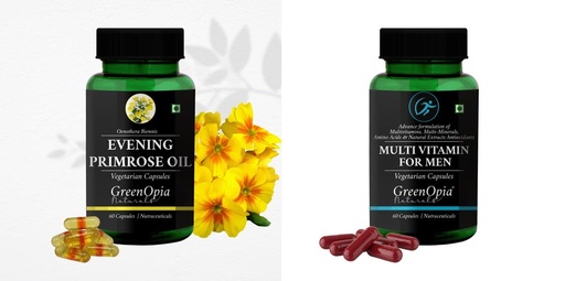 [BRSRYFQZAEHB623P] Evening Primrose Oil Multivitamins For Men Wellness Daily Vitality |60 CAPSULES