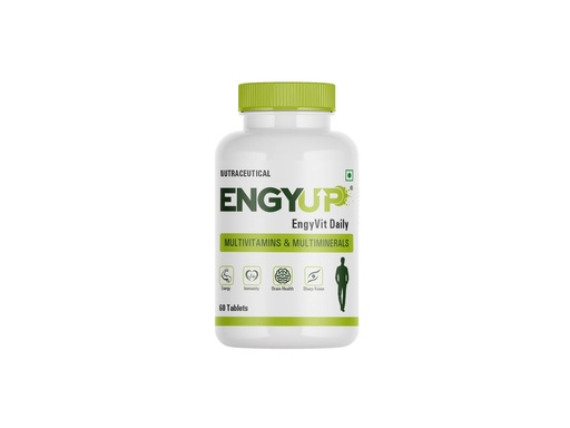 [BRSRMYD4BMPQICT2] ENGYUP EngyVit Daily Multivitamin & Multimineral (60 Veg Tablets) | Blends of 32 Vital Ingredients & Herbal Extracts