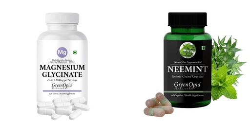 [BRSRYFQZB4PQO3TA] Magnesium Glycinate Forte Tablets Neemint Oil Wellness Daily Vitality |60 CAPSULES