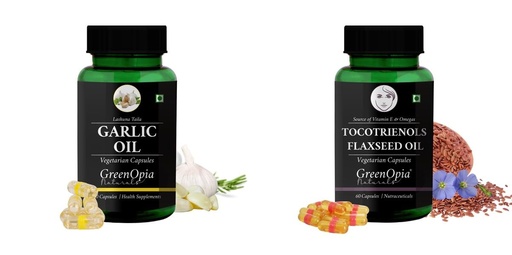 [BRSRYFQZA56BYFIV] Garlic Oil Tocotrienols Flaxseed Wellness Daily Vitality |60 CAPSULES