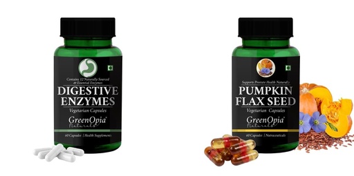 [BRSRYFQZBFYAOFD6] Digestive Enzymes Pumpkin Oil Wellness Daily Vitality |60 CAPSULES