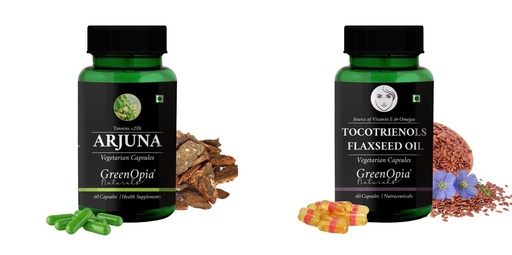 [BRSRYFQZBMMGYFAU] Arjuna Tocotrienols Flaxseed Oil Wellness Daily Vitality |60 CAPSULES
