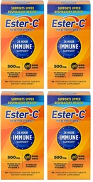Ester-C 500 mg 24 Hour Vitamin C Tablets for Immune Support, Vitamin-C Supplement, 90 Count (Pack of 4)