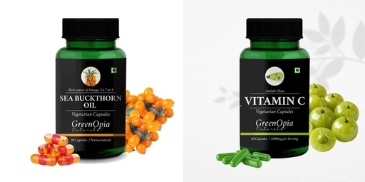 [BRSRYFQZARYRYG3L] Sea Buckthorn Oil Vitamin C Wellness Daily Vitality |60 CAPSULES