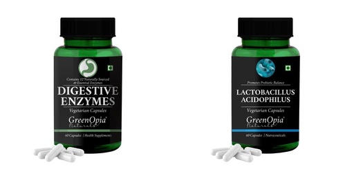 [BRSRYFQZAR7BGE34] Digestive Enzymes Lactobacillus Wellness Daily Vitality |60 CAPSULES
