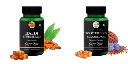 [BRSRYFQZOUIGOCLL] Haldi Oil Tocotrienols Flaxseed Wellness Daily Vitality |60 CAPSULES
