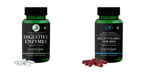 [BRSRYFQZCMIRGAI6] Digestive Enzymes Multivitamins For Men Wellness Daily Vitality |60 CAPSULES