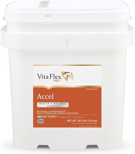 [BRSWG2YHCEPG2DY7] Vita Flex Pro Accel Health & Wellness Formula, Horse Supplement, 30 Pounds, 480-Day Supply