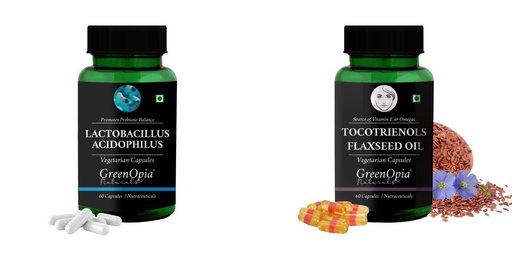 [BRSRYFQZCAGRQ3DL] Lactobacillus Tocotrienols Flaxseed Oil Wellness Daily Vitality |60 CAPSULES