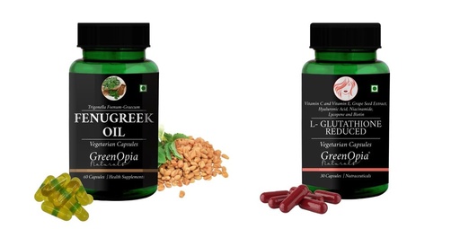 [BRSRYFQZBYFGYCT5] Fenugreek Oil L Glutathione Reduced Wellness Daily Vitality |60 CAPSULES