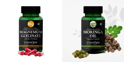 [BRSRYFQZBEORQADO] Magnesium Glycinate Zinc Moringa Seed Oil Wellness Daily Vitality |60 CAPSULES
