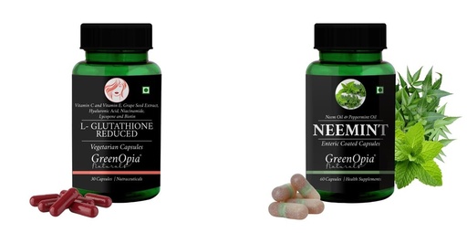 [BRSRYFQZBEDQAFDP] L Glutathione Reduced Neemint Oil Wellness Daily Vitality |60 CAPSULES