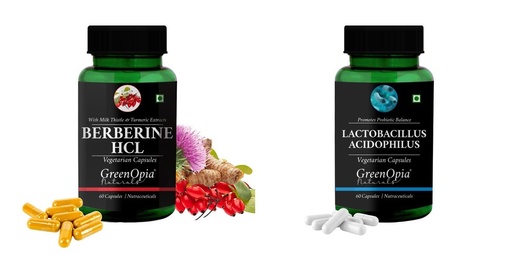 [BRSRYFQZBEFB6ADB] Berberine HCl Lactobacillus Wellness Daily Vitality |60 CAPSULES