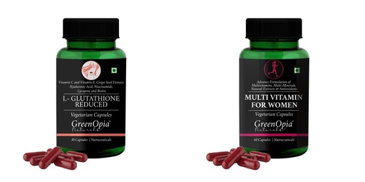 [BRSRYFQZBMHAK3L5] L Glutathione Reduced Multivitamins For Women Wellness Daily Vitality |60 CAPSULES