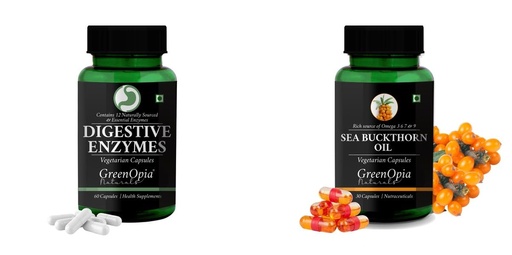 [BRSRYFQZBABB6HTB] Digestive Enzymes Sea Buckthorn Oil Wellness Daily Vitality |60 CAPSULES