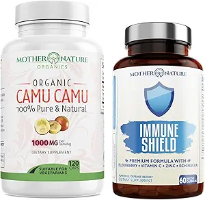 [BRSW2ZYCCUFA22TU] Mother Nature Organics Superfoods for Organic Living Immunity Duo