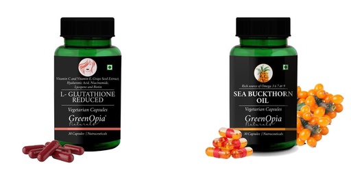 [BRSRYFQZB4BAGCDH] L Glutathione Reduced Sea Buckthorn Oil Wellness Daily Vitality |60 CAPSULES