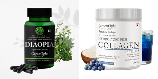 [BRSRYFQZBB7RSDI4] Diabetic Care Marine Collagen Peptides Powder Blueberry Wellness Daily Vitality |60 CAPSULES