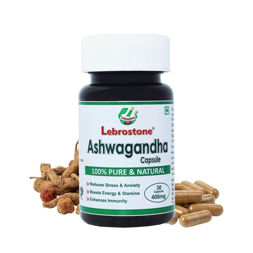 [BRSRGZQNPJ7A4CT3] Ashwagandha 30 Capsule | Pure & Natural Organic Capsules | Stress Relief & Energy Booster | Immunity, Stamina & Strength Support | Herbal Supplement for Daily Wellness