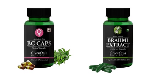 [BRSRYFAHBF4GYHIU] BC Caps Vaginal Brahmi Wellness Daily Vitality 60 CAPSULES