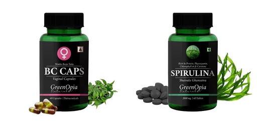 [BRSRYFAHAUHWE3Q4] BC Caps Vaginal Spirulina Wellness Daily Vitality 60 CAPSULES