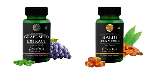 [BRSRYEI7BADRO3QU] Grape Seed Extract Haldi Oil Wellness Daily Vitality 60 CAPSULES