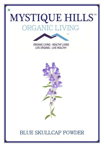 [BRSWGAYZCR6WEYLX] Mystique Hills Organic Blue Skullcap powder100 g