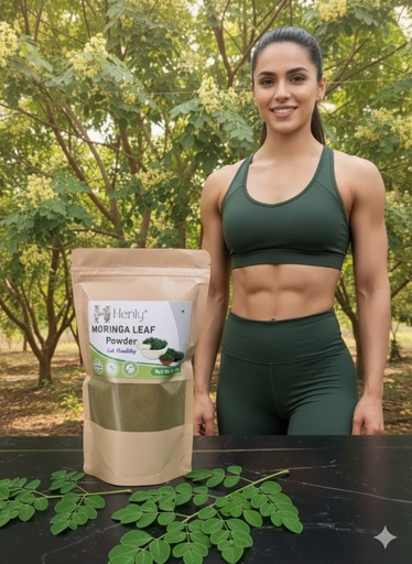 [BRSRGYL5BZ6WGA3O] Henly Moringa Powder | Rich in Nutrients | Contains essential vitamins and minerals | Naturally boosts energy and overall gut health | Chemical Free (Super Food) 200 gms