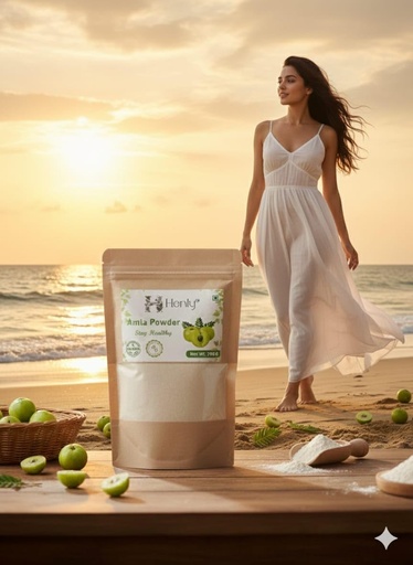 [BRSRGYIBBB5GA3DB] Henly Natural Amla Powder for Health and Wellness, 100% Pure Indian Gooseberry, 200g