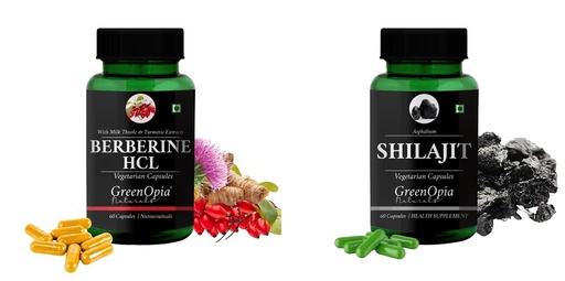 [BRSRYFAHAB6Q4HIU] Berberine HCl Shilajit Wellness Daily Vitality 60 CAPSULES