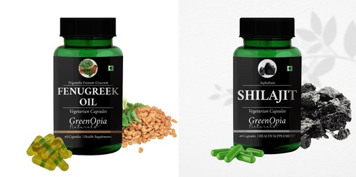 [BRSRYFQZARYBEAY3] Fenugreek Oil Shilajit Wellness Daily Vitality |60 CAPSULES