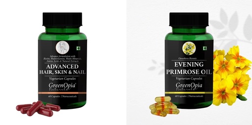 [BRSRYFQZOQIQ4AYV] Advanced HSN (Hair, Skin Nails) Evening Primrose Oil Wellness Daily Vitality |60 CAPSULES