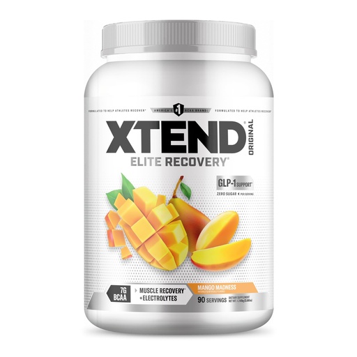 [BRSWIF3QOYFBA3L6] XTEND Original BCAA Powder Mango Madness | Sugar Free Post Workout Muscle Recovery Drink with Amino Acids | 7g BCAAs for Men & Women | 90 Servings